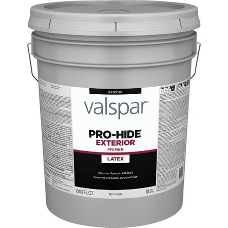 Valspar Pro-Hide White Exterior Primer, 5 Gal. 028.0091314.008
